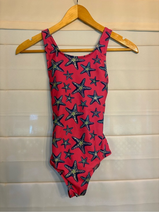 Lands' End Other - Lands' End Pink Starfish Print Girls' One-Piece Swimsuit